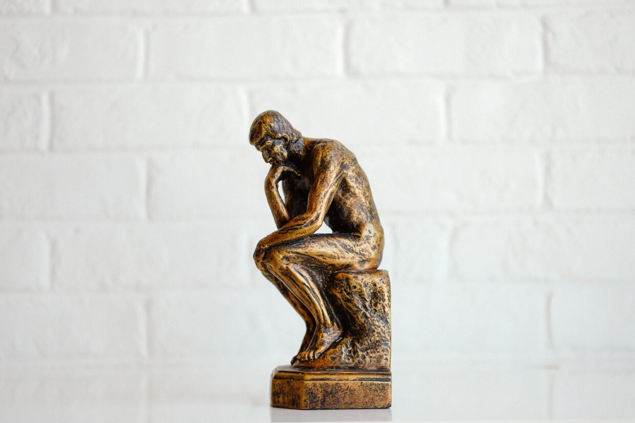 Thinking statue